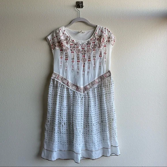 Anthropologie One September Calliope Embroidered Dress Sz XS - Picture 2 of 16